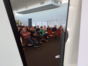 A facilitator at a citizens' jury